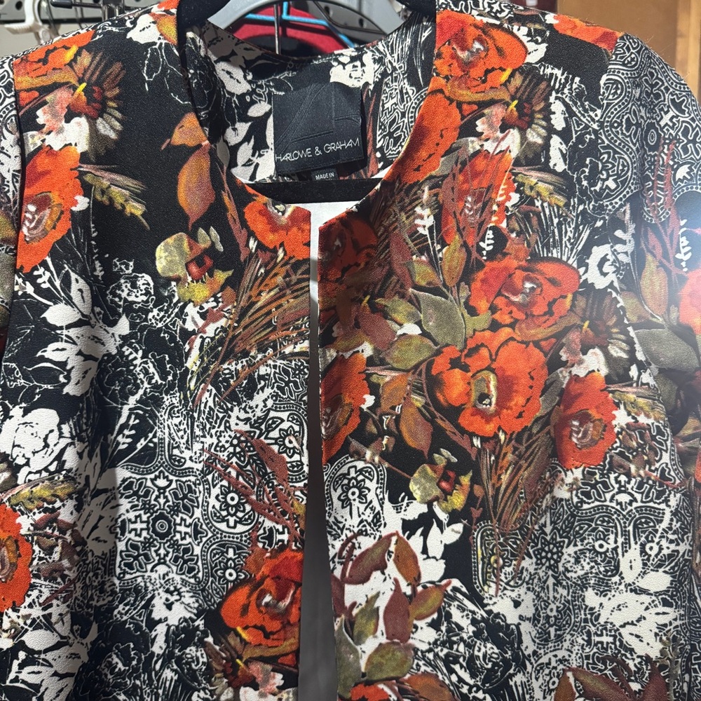 Harlow & Graham floral blazer jacket - Picture 6 of 6